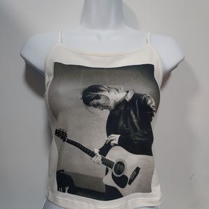 Nirvana crop top Nirvana Tank Top Nurvana Shirt Kurt Cobain Poster tank top